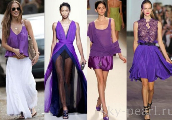 Фиолетовый стиль в одежде: стильные сочетания