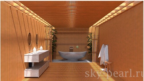 ванная комната в японском стиле